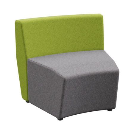 PARK1S30DEGCOB - Park 1 Seater Outer-Curve Standard Back (30 Degrees)