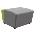 PARK1SSO - Park Ottoman 650mm - Cashmere Fabric - Pewter _ Leaf