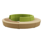 Park Example Configuration 3 - Cashmere Fabric - Pebble, Almond _ Leaf